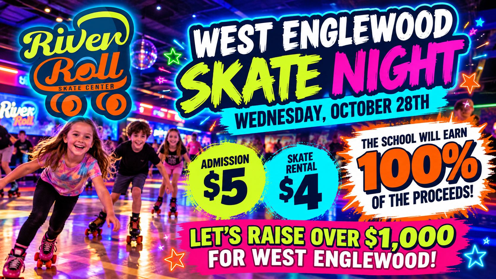 West Englewood Neon Skate Night West Englewood Skate Night